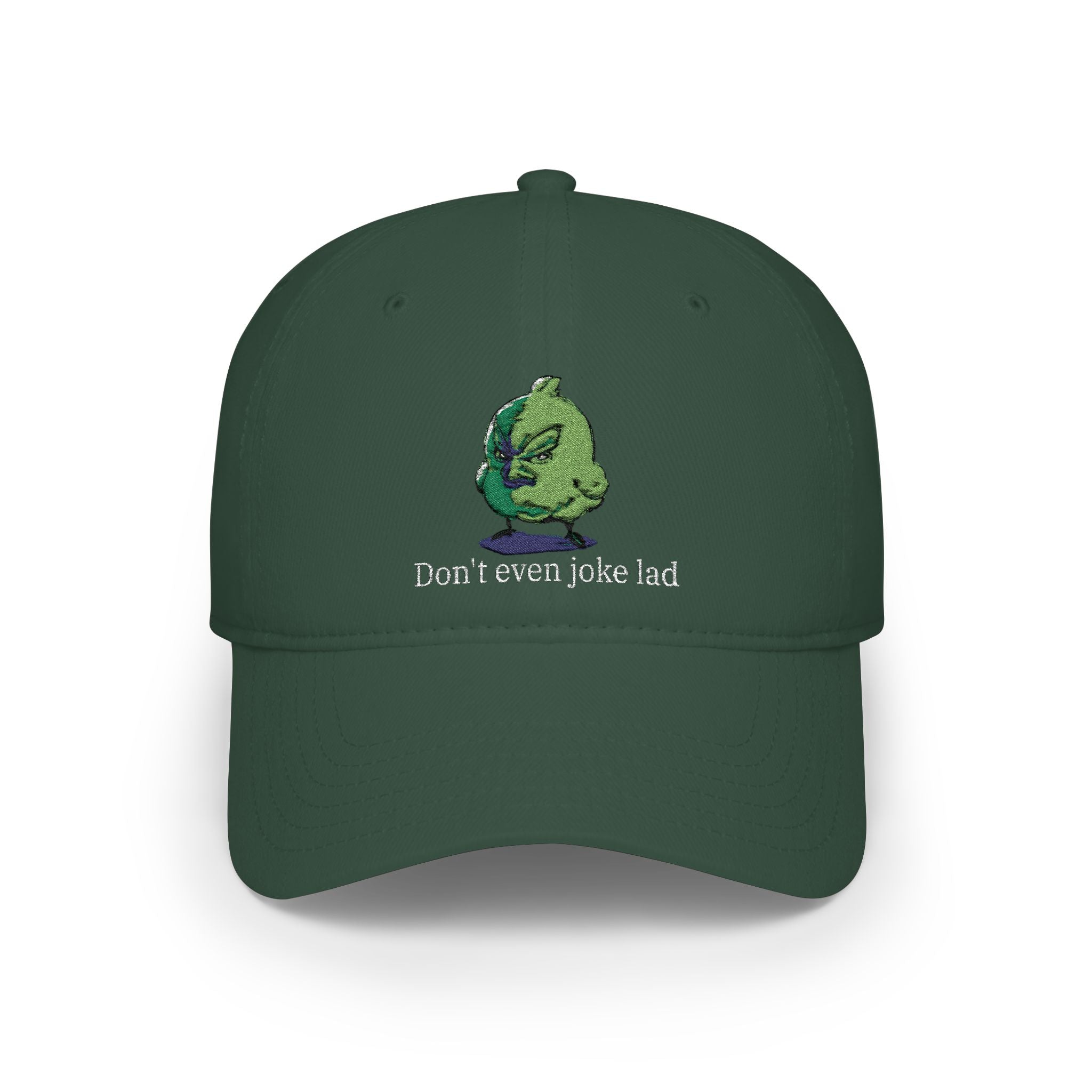 Embroidered Grumpy Bird Cap (Don't even joke lad)