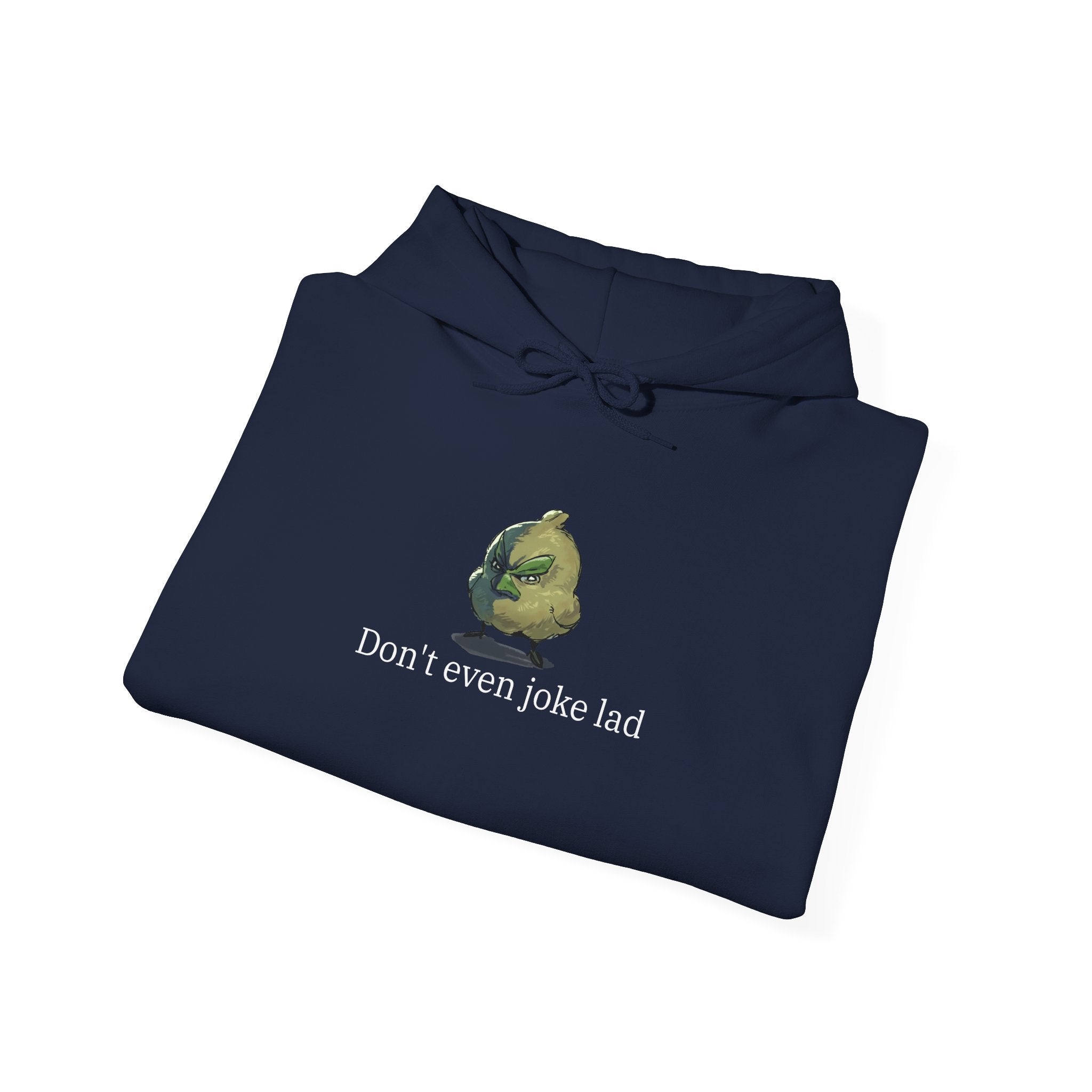 Grumpy Bird Hoodie Print