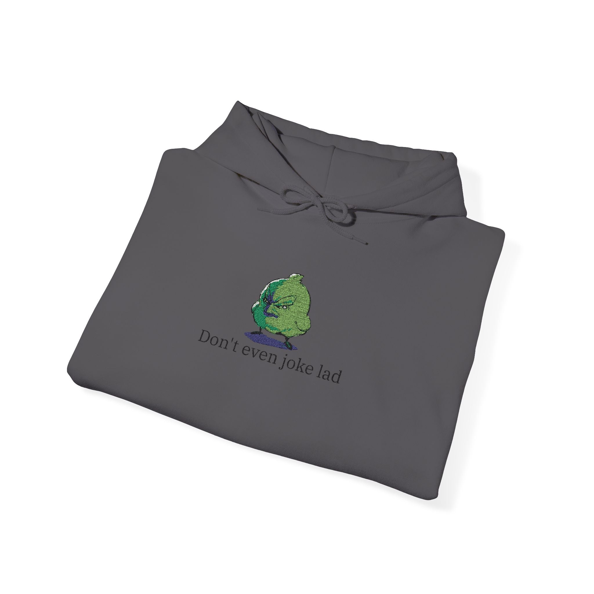 Embroidered Grumpy Bird Hoodie